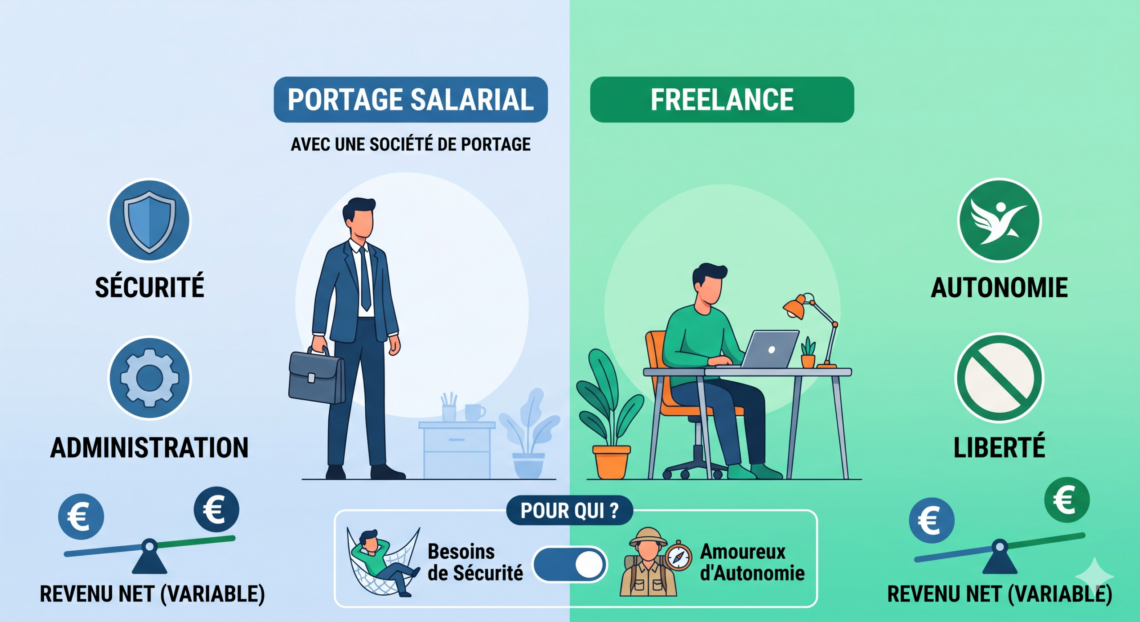 Portage salarial vs freelance les avantages pour vos projets - Régie-Portage.fr
