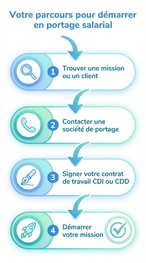 Les étapes pour démarrer en portage salarial