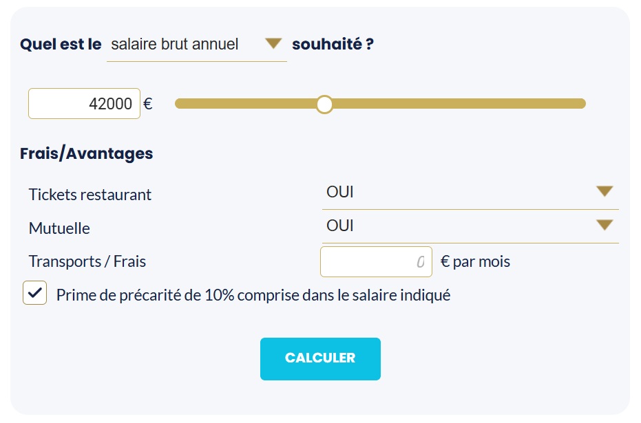 Infographie simulateur de TJM Régie Portage